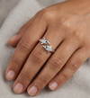 Jiya Ring – 925 Sterling Silver Twin Fish Adjustable Ring