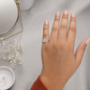 Elia Ring – 925 Sterling Silver Halo Adjustable Ring