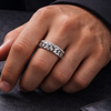 Link Crown Ring – 925 Sterling Silver Men’s Chain Band Ring