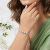 Hexa Sparkle Bracelet in 925 Sterling Silver
