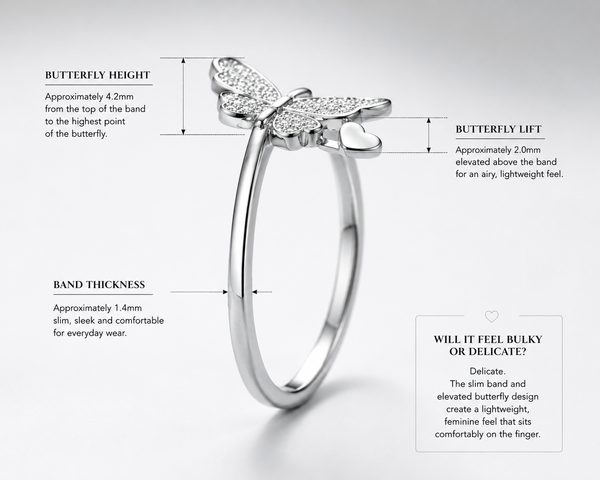 Hover Ring in 925 Sterling Silver