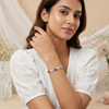 Iris Multicolor Halo Bracelet in 925 Sterling Silver