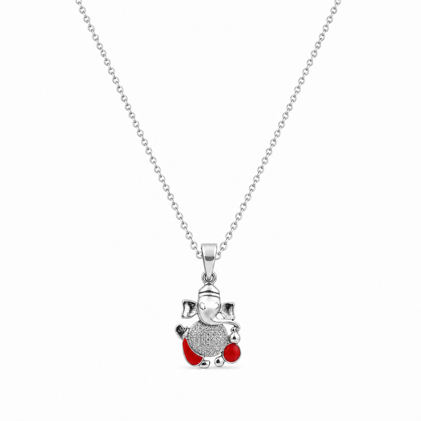 Vinayak- 925 Sterling Silver Ganesha Pendant