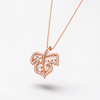 Hazel Pendant – 925 Sterling Silver Leaf Design Pendant (Silver & Rose Gold)