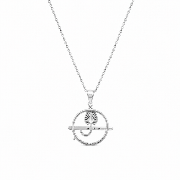 Bansuri Pendant – 925 Sterling Silver Flute Pendant