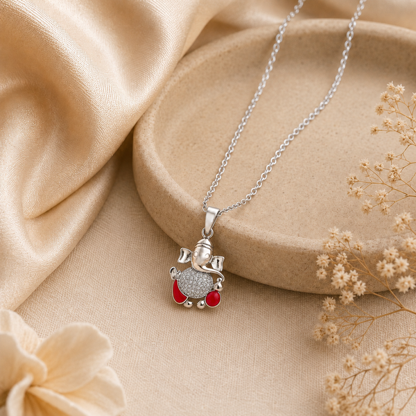 Vinayak- 925 Sterling Silver Ganesha Pendant