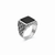 Shadow Grid Ring – 925 Sterling Silver Men’s Oxidized Statement Ring
