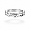Link Crown Ring – 925 Sterling Silver Men’s Chain Band Ring