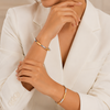 Axis Bangles – 925 Sterling Silver Dual-Tone Modern Minimal Bangles
