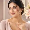 Naria Pendant – 925 Sterling Silver Rose Gold Shell Necklace