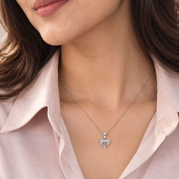 Amor Pendant – 925 Sterling Silver Heart Necklace