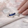 Nyra Ring – 925 Sterling Silver Blue Stone Elegant Ring for Women