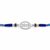 Radhe Radhe Rakhi – 925 Sterling Silver Divine Radhe Radhe Rakhi with Rudraksha Beads