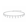 Pear Drop Anklet – 925 Sterling Silver Elegant Teardrop Charm Anklet