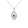 Drisha Pendant – 925 Sterling Silver Evil Eye Teardrop Pendant for Women