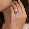 Nyra Ring – 925 Sterling Silver Blue Stone Elegant Ring for Women