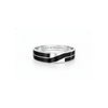 Sleek Black Enamel Ring – 925 Sterling Silver Men’s Minimal Band Ring