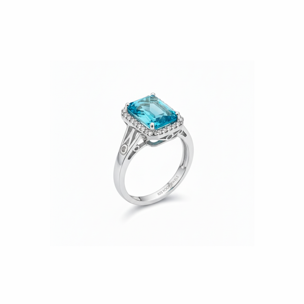 Azure Ring in 925 Sterling Silver