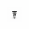Woven Signet Ring – 925 Sterling Silver Black Stone Statement Ring for Men