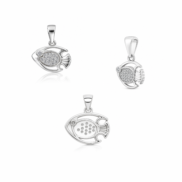 Kai Pendant – 925 Sterling Silver Fish Pendant Necklace