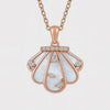 Naria Pendant – 925 Sterling Silver Rose Gold Shell Necklace
